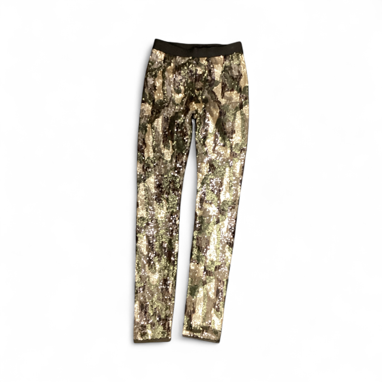 BCBG MaxAzria Women's Sequin Legging Camo XS