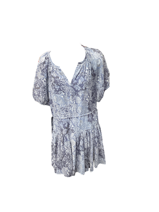 Steve Madden Jr Dress Blue Reptile XS