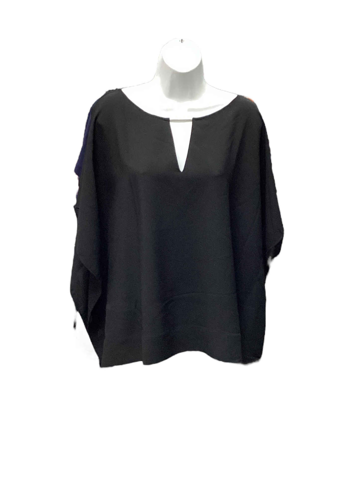 Chicos Women's Caftan Blouse Black S/M