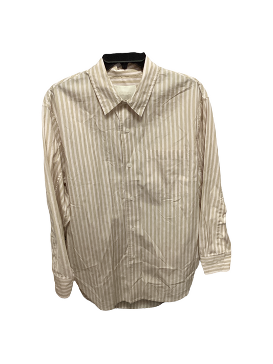 Citizens Of Humanity Men's Shirt Tan Striped L