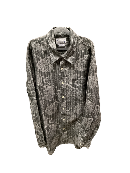 Lucky Brand Men's Shirt Grey Floral XL