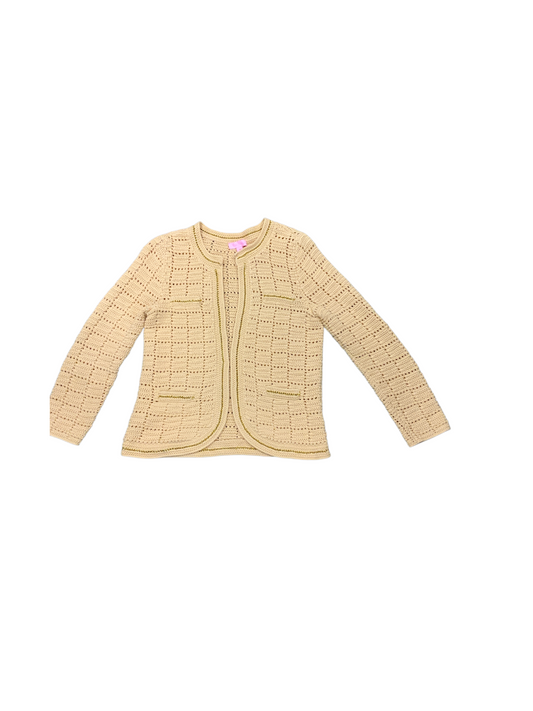 Lilly Pulitzer Women's Sweater Jacket Nude/Chain M