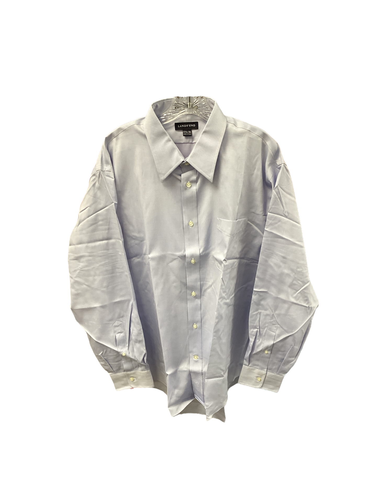 NEW Land's End Men's Shirt Blue 17 1/2-35=XL