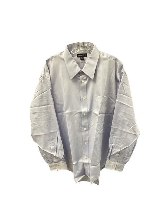 NEW Land's End Men's Shirt Blue 17 1/2-35=XL