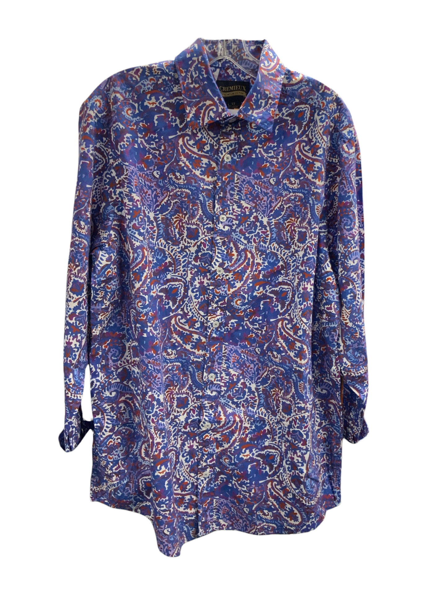 NWT Cremieux Men's Shirt Blue/Multi L/T