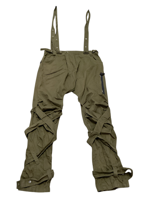 Psylo Men's Suspender Pants Olive 44/L=34/36