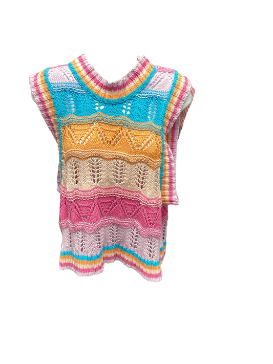 Pink Ripple Jr Vest Pink S