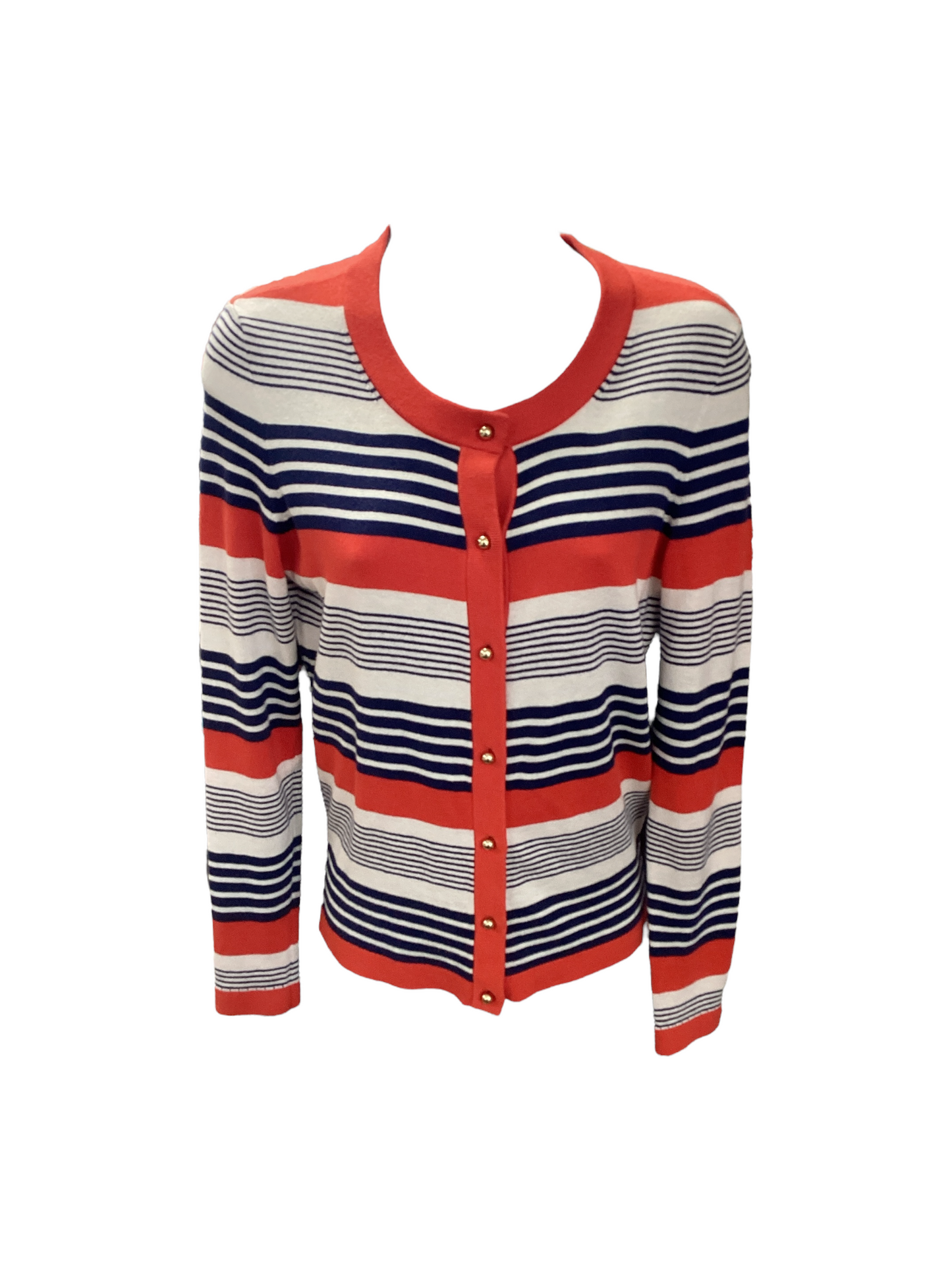 Kate Spade Women's Cardigan Red Stripe S