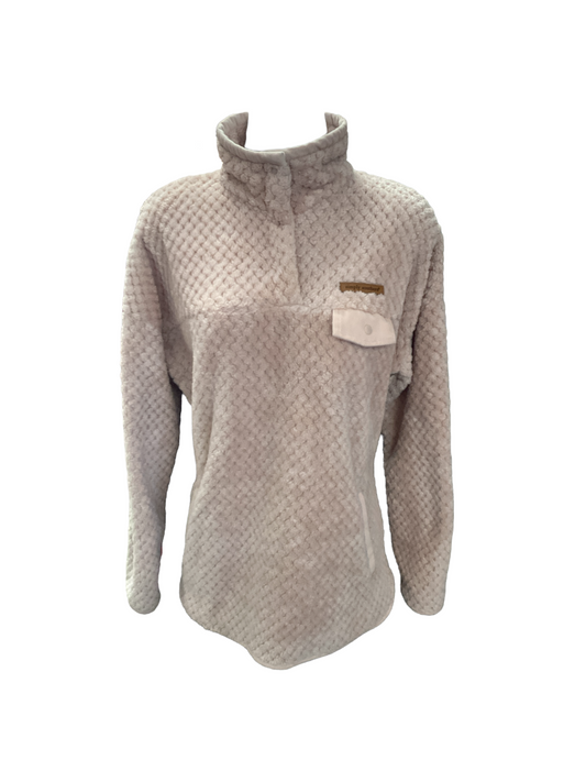 Simply Southern Women's Fleece 1/4 Jacket Blush M