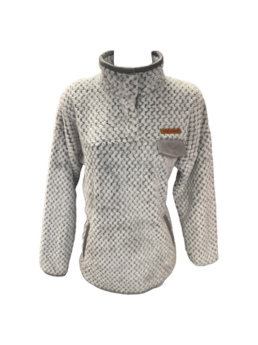 Simply Southern Women's Fleece 1/4 Jacket Dove S