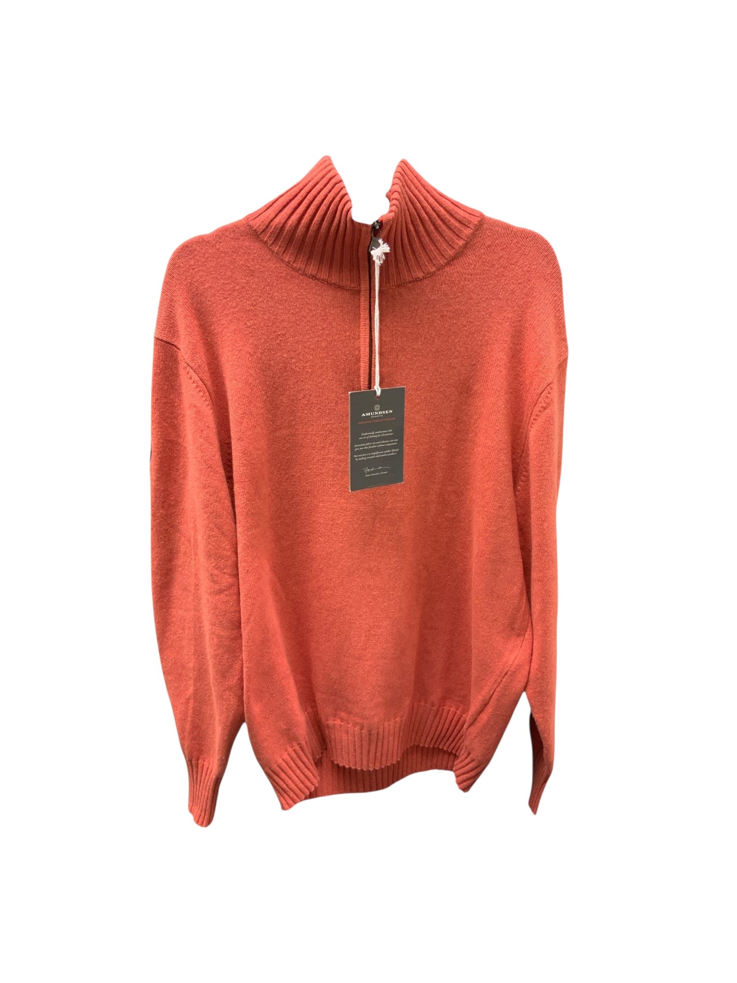 NWT Amundsen Men's 1/4 Zip Sweater Salmon 2X