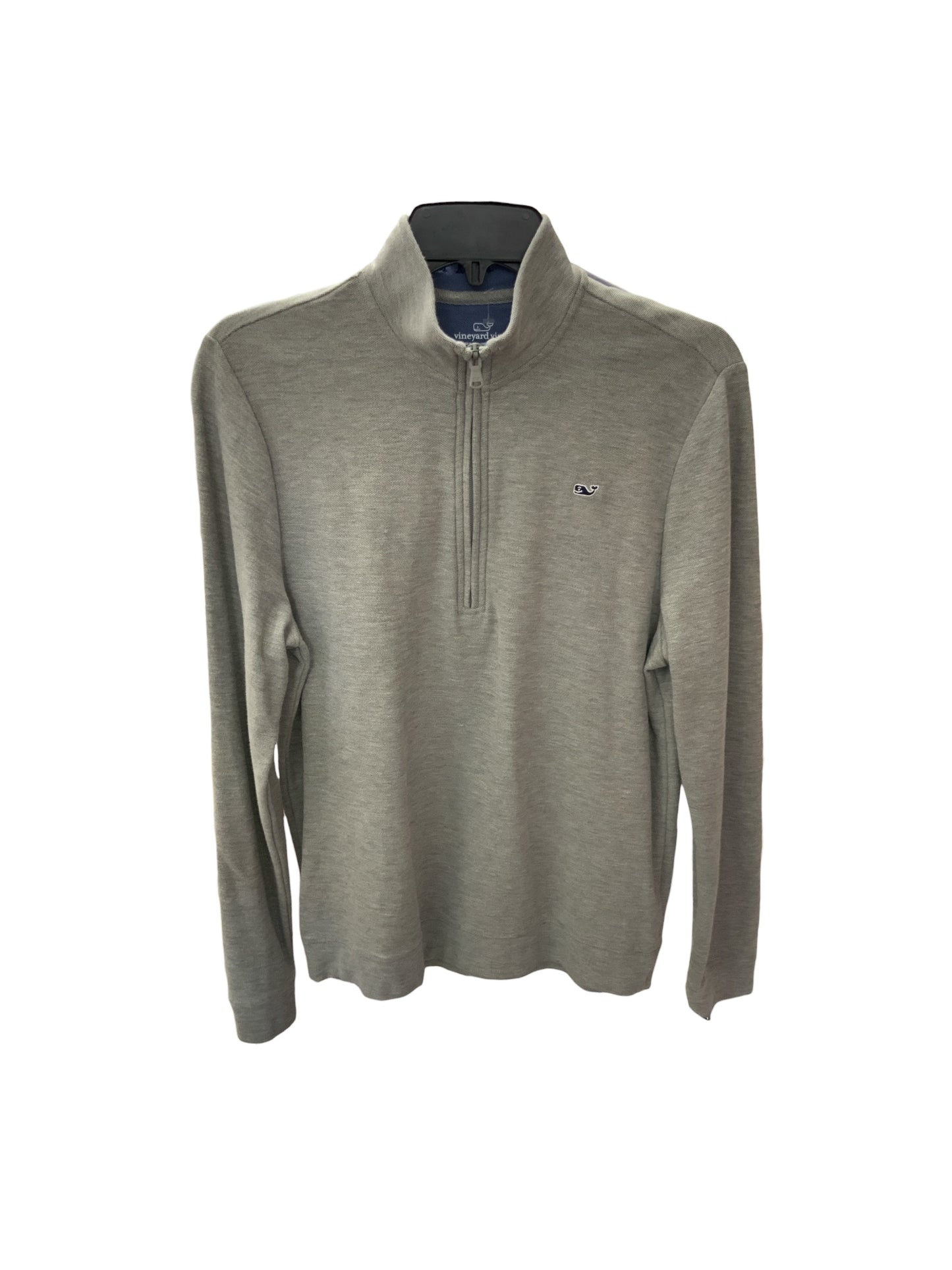 Vineyard Vines Youth 1/4 Zip Gray Pique 18=XL