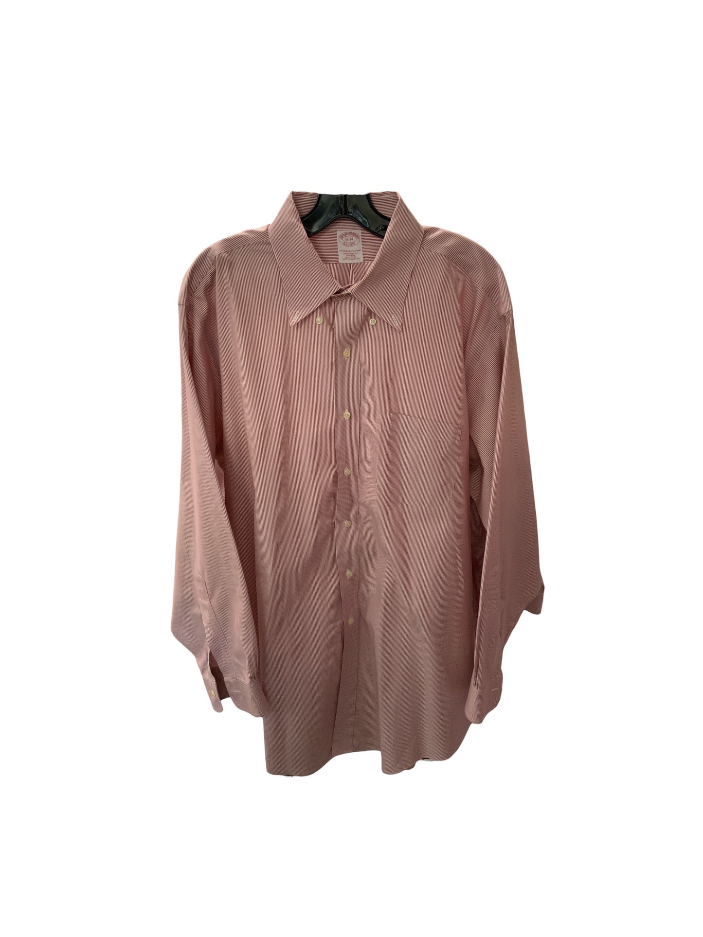 Brooks Brothers Men's Shirt Wine 18x34=2X