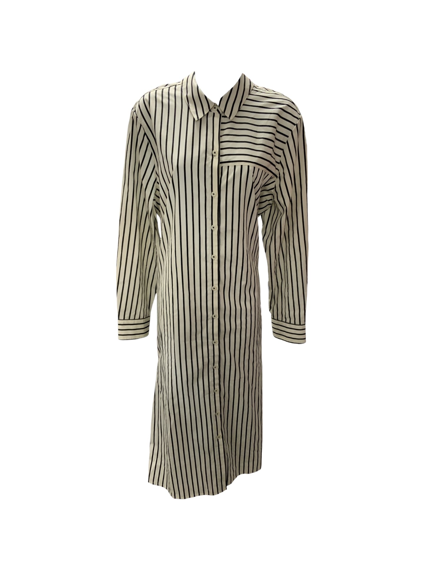 Chicos Women's Shirtdress Cream Black 3/16=XL