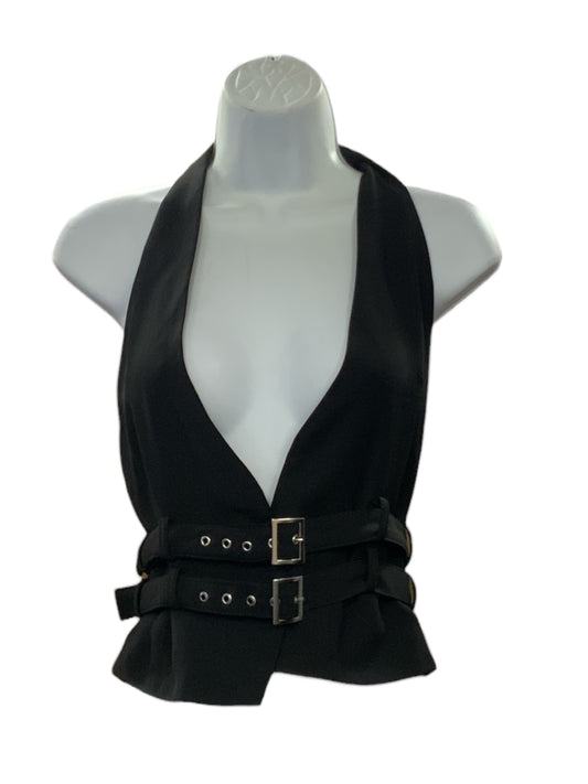PepperMayo Jr Halter Vest Black 2=XS