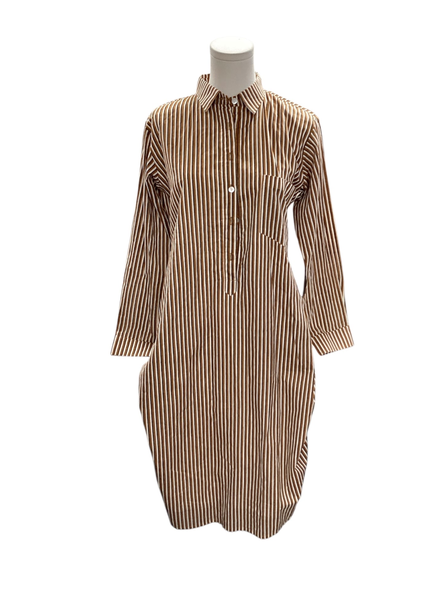 KMM Women's Dress Brown Cotton XS