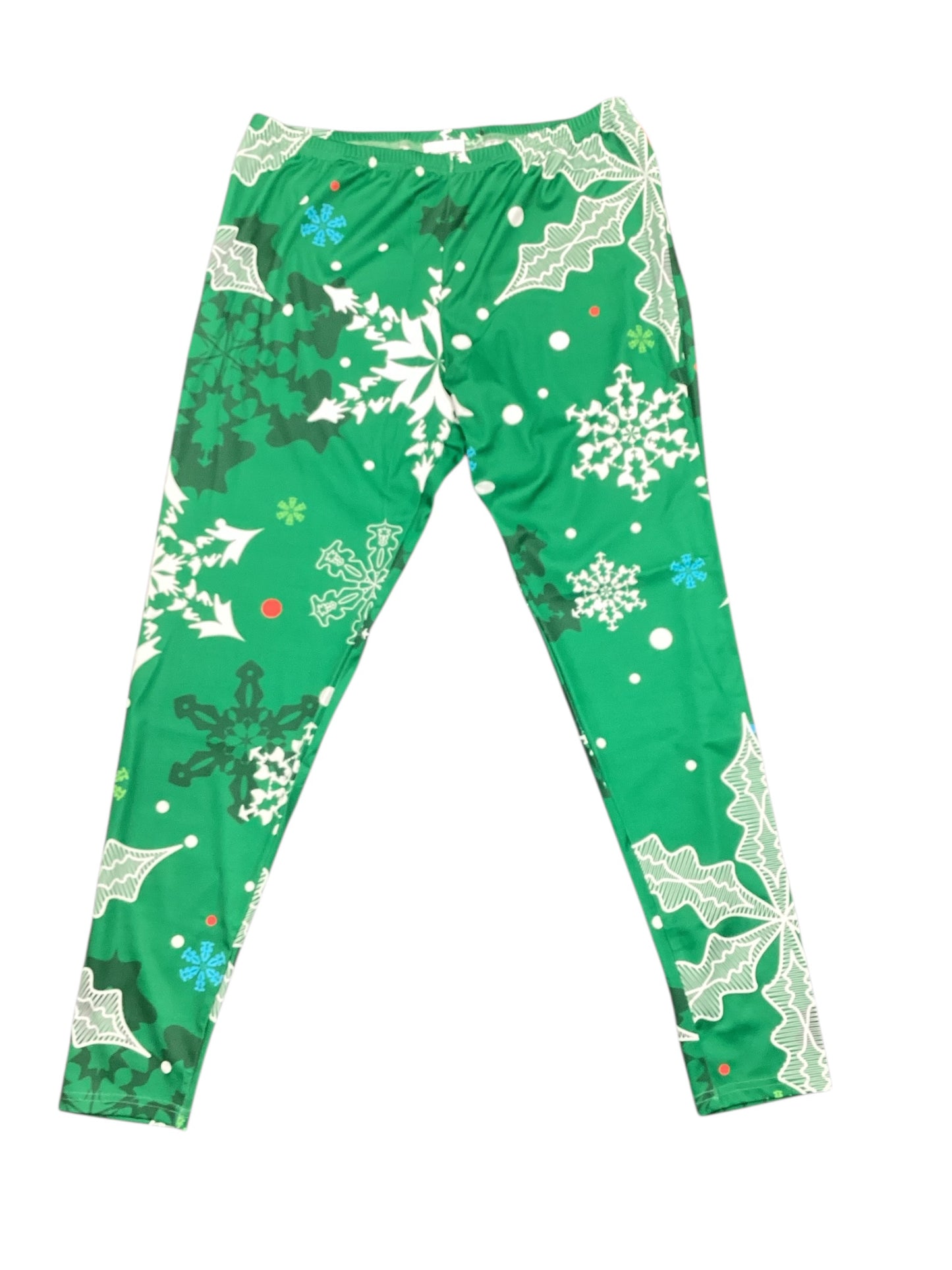 NEW CowCow Women's Legging Green Holly 2XL
