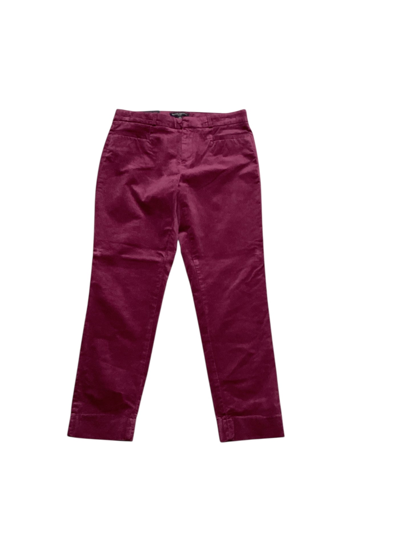 NWT Banana Republic Women's Pant Wine Velvet 4S=S