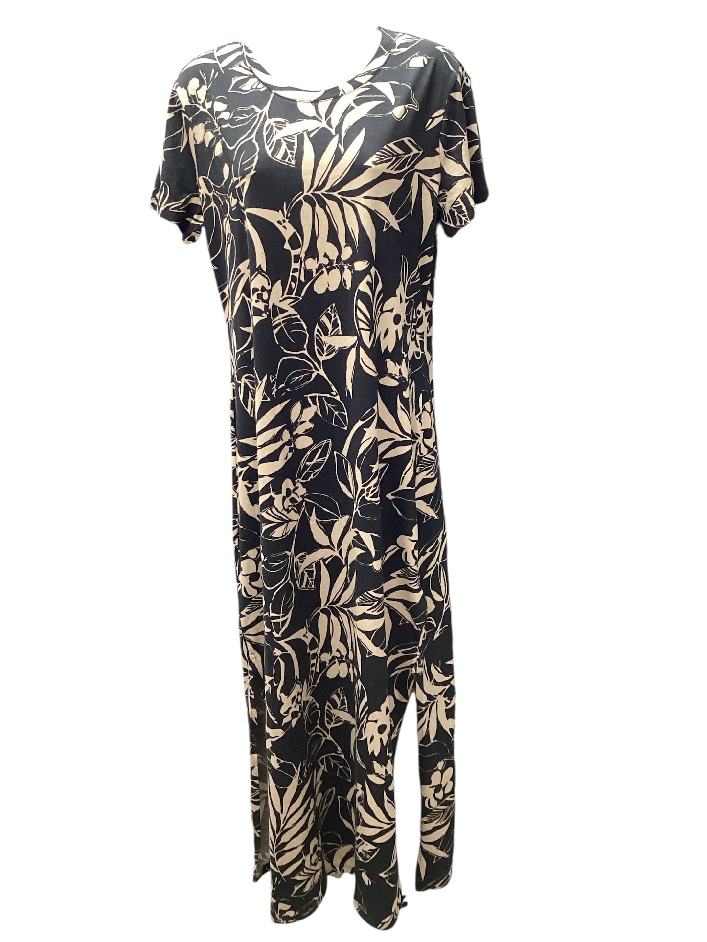 Ralph Lauren Women’s Black Floral Dress L