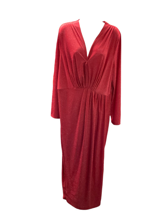 NWT Shein Women's Gown Red/Silver 3XL