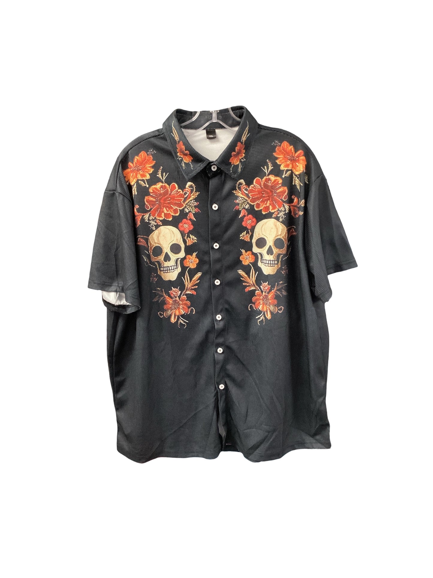 Men's Shirt Black Skull XXL