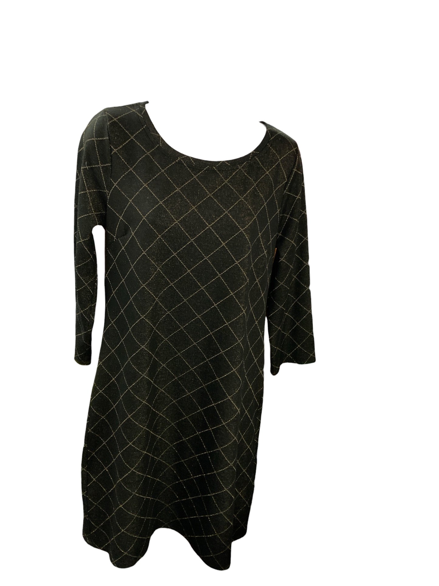 Skies Are Blue Women's Dress Black/Gold M