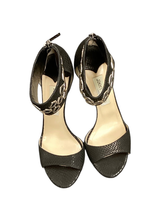 Jimmy Choo Black Strapped Sandals 39.5