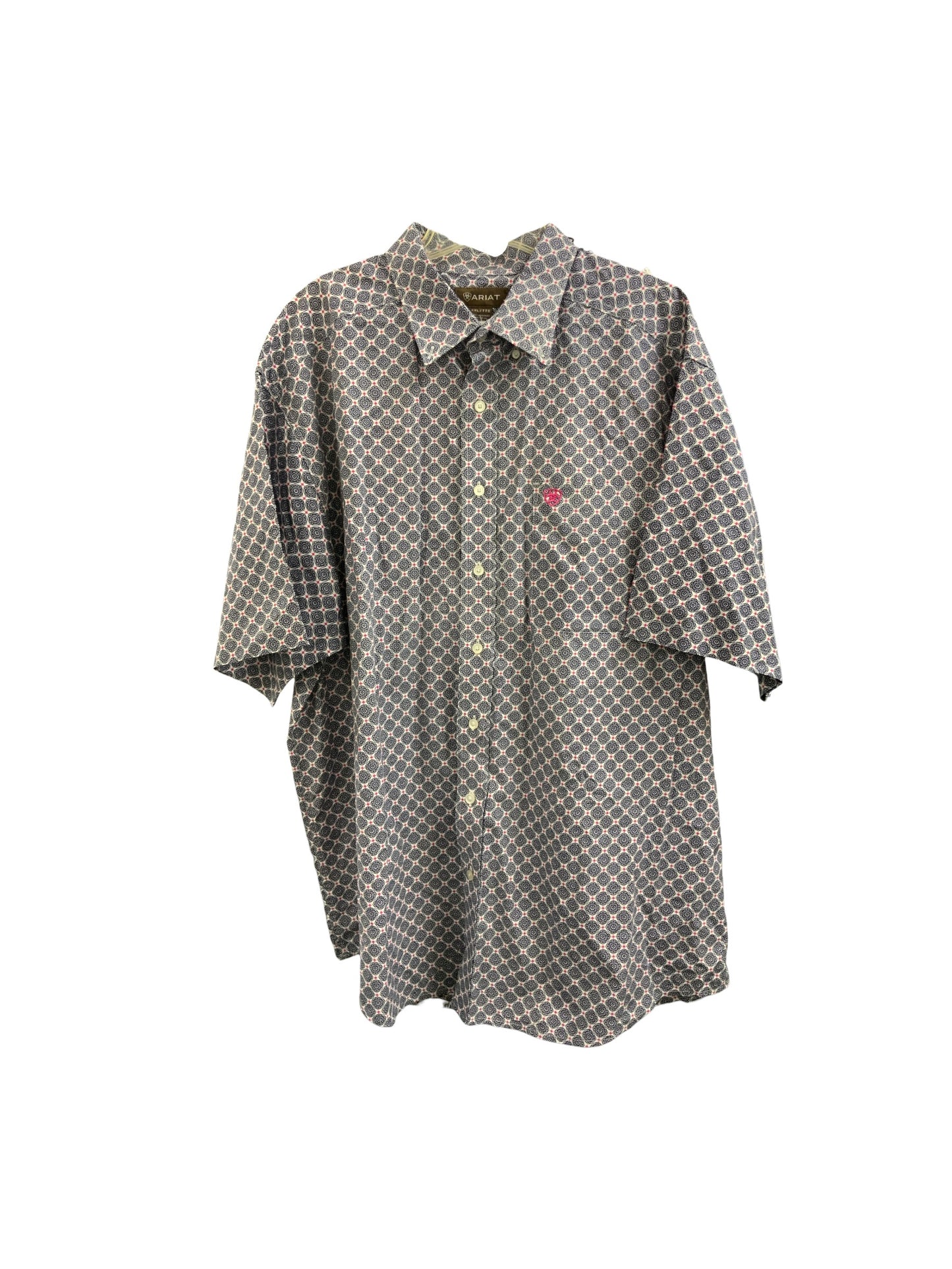 Ariat Men's Shirt White Patterned XXL