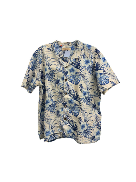 Costavana Men's Shirt Blue Floral L