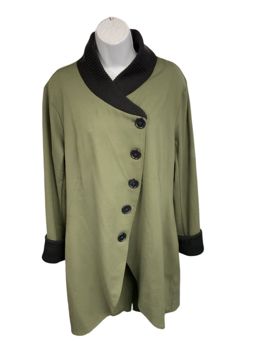 Venus Women's Coat Olive Ponte 12=L