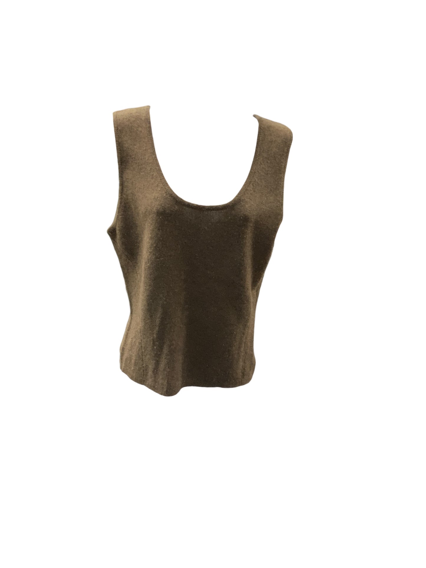 TSE Women's Sweater Tank Brown Cashmere L