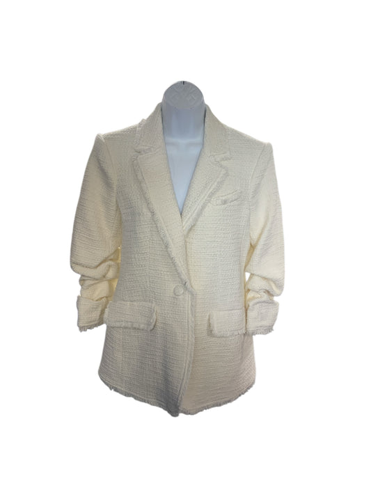 5 a 7 Cinq a Sept Women's Blazer White Tweed 4=S