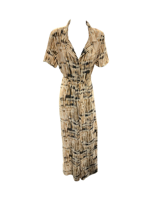 River Island Women's Jumpsuit Brown/Black Pattern 12