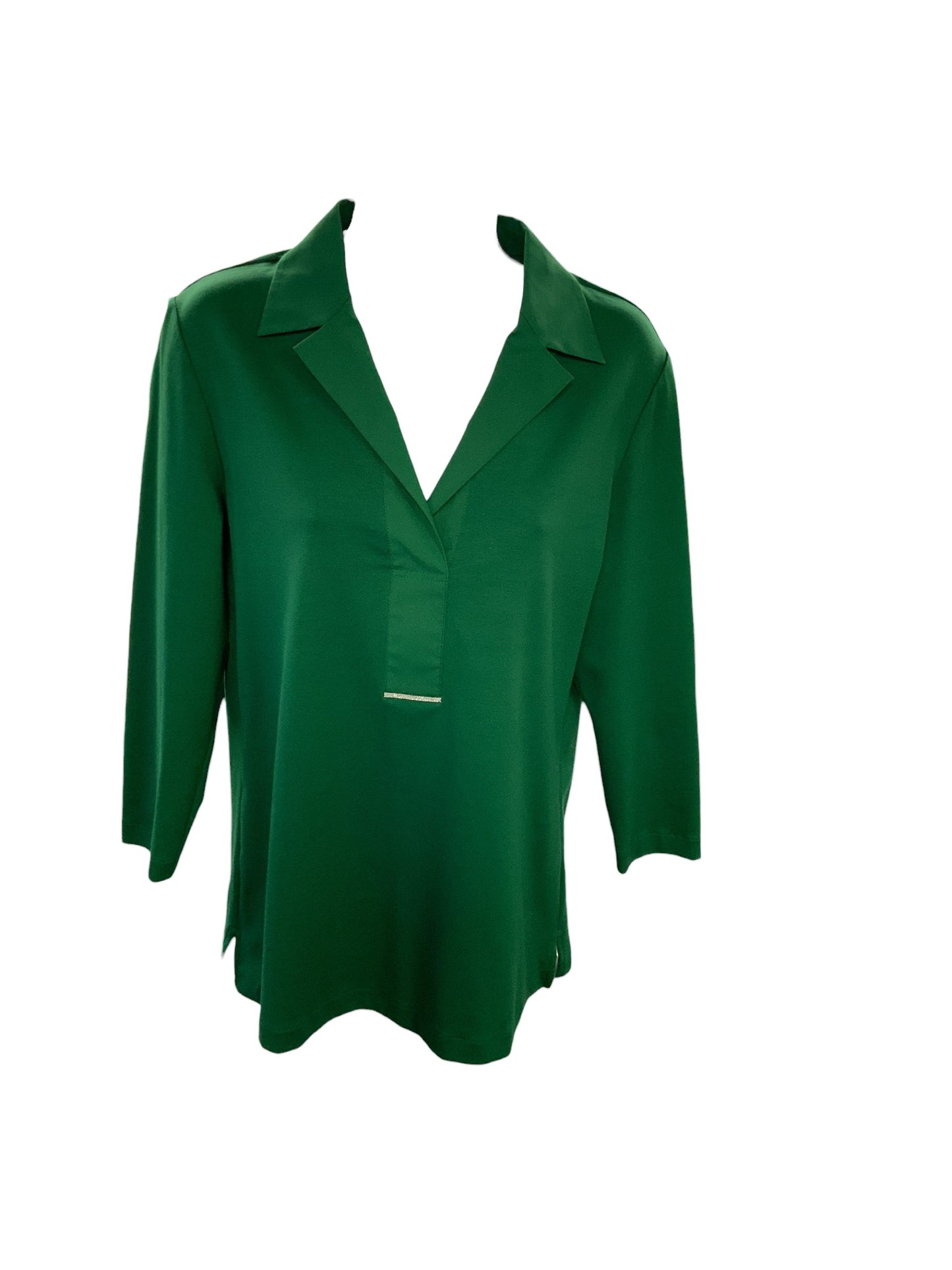 Lafayette 148 Women's Silk Tank Green M