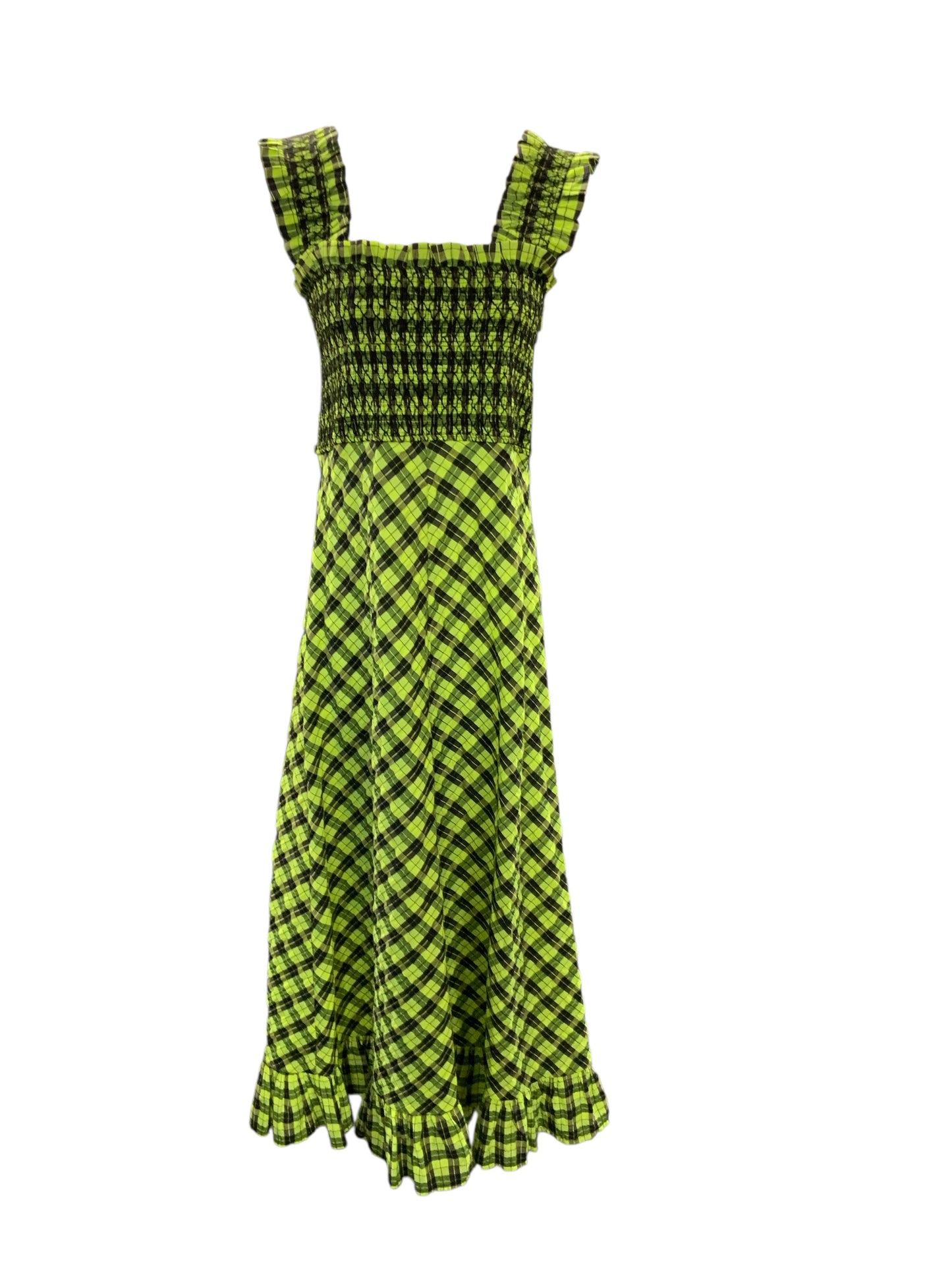 Ganni Women's Dress Lime 38/6=S