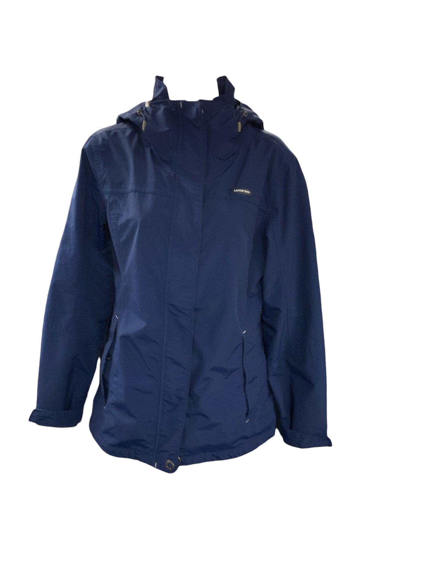 Lands End Sport Women's Rain Jacket Navy M