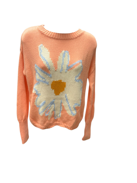 525 America Women's Sweater Peach Daisy S