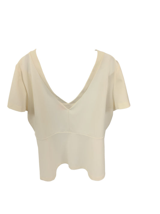 Ann Taylor Women's Shirt Cream XXL