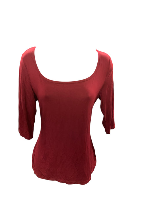 Fisoul Women's Shirt Burgandy L