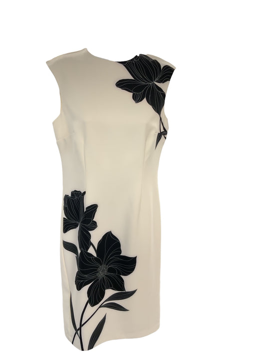 NWT Ann Taylor Women's Dress Cream Floral 2=XS