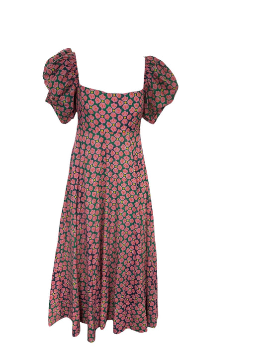 de loreta Women's Dress Pink Floral S