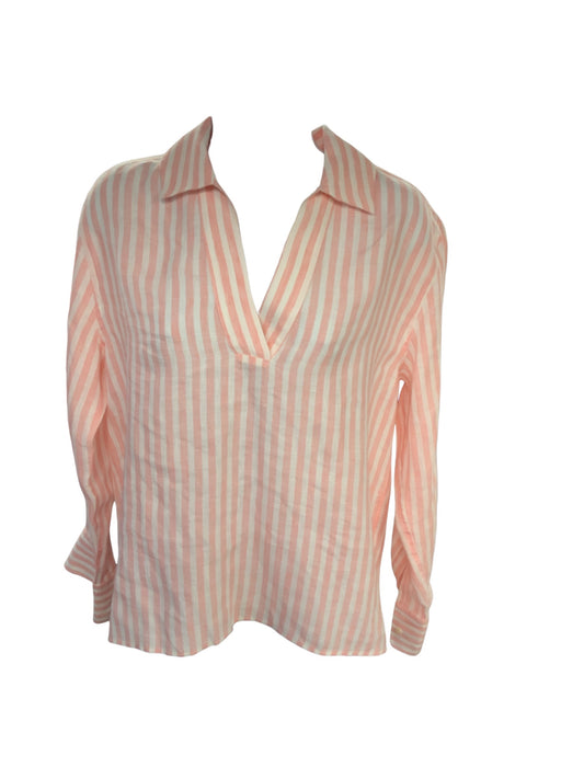 Figaret Paris Women's Blouse Pink Linen S