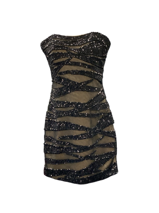 La Femme Women's Cocktail Dress Black Bead 4