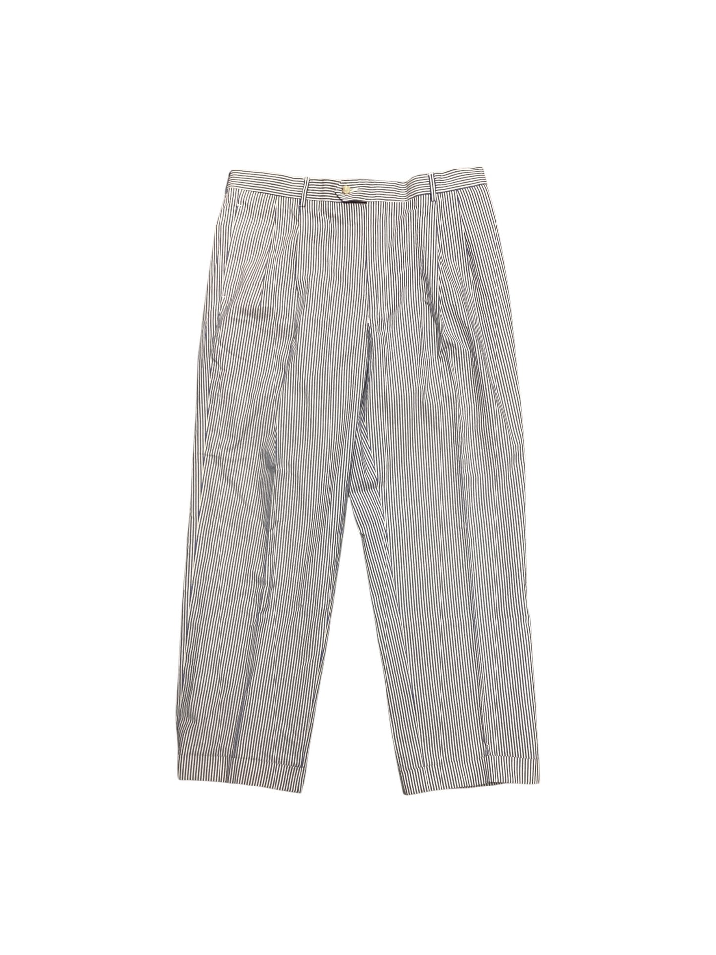 NWT Jos A BAnk Men's Pants White Blue 36