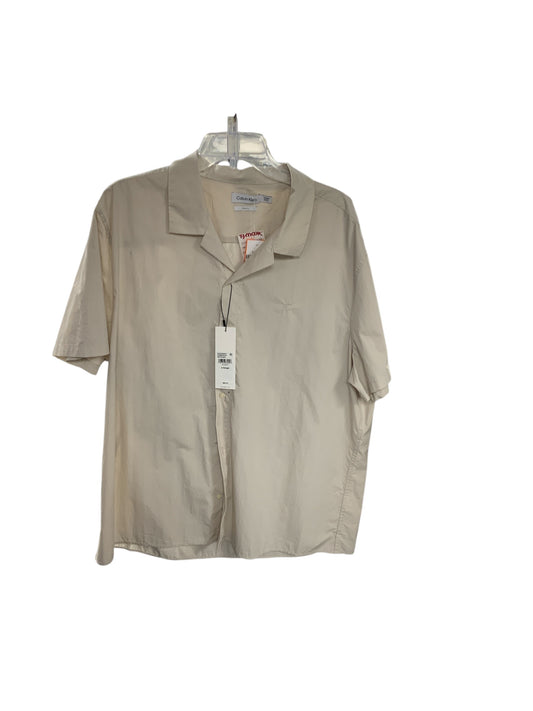 NWT Calvin Klein Shirt Beige XL