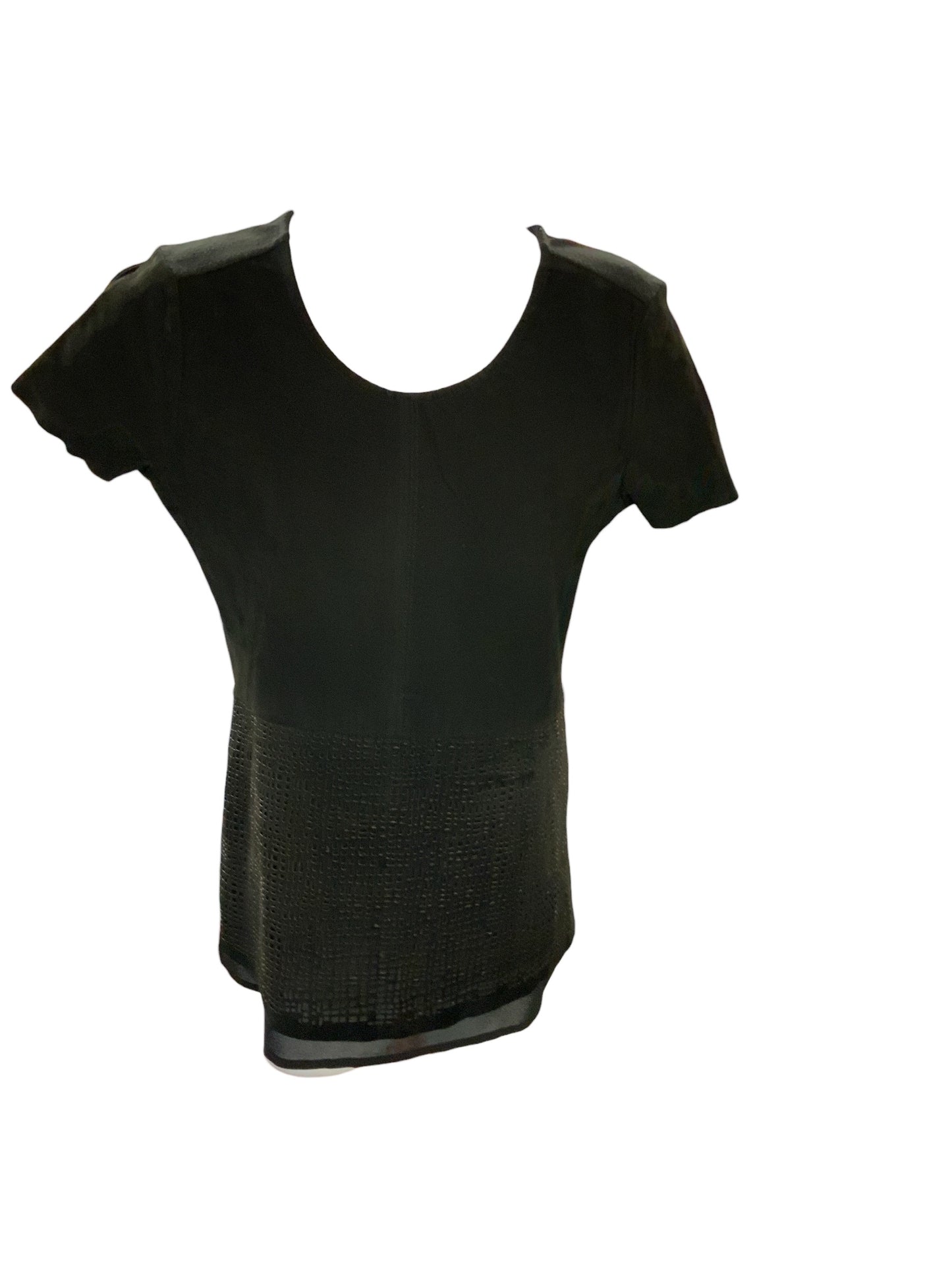 Ecru Women's Suede Tee Black XS.