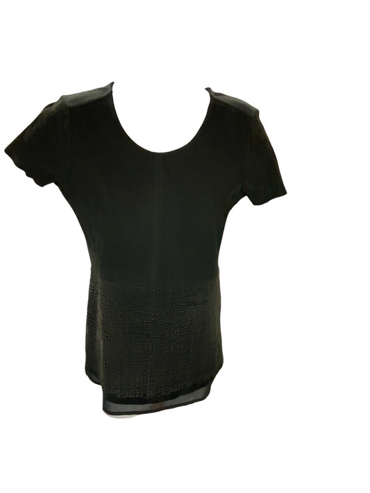 Ecru Women's Suede Tee Black XS.