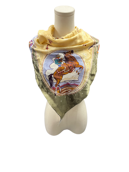 Wyoming Traders Unisex Scarf Olive 34x34