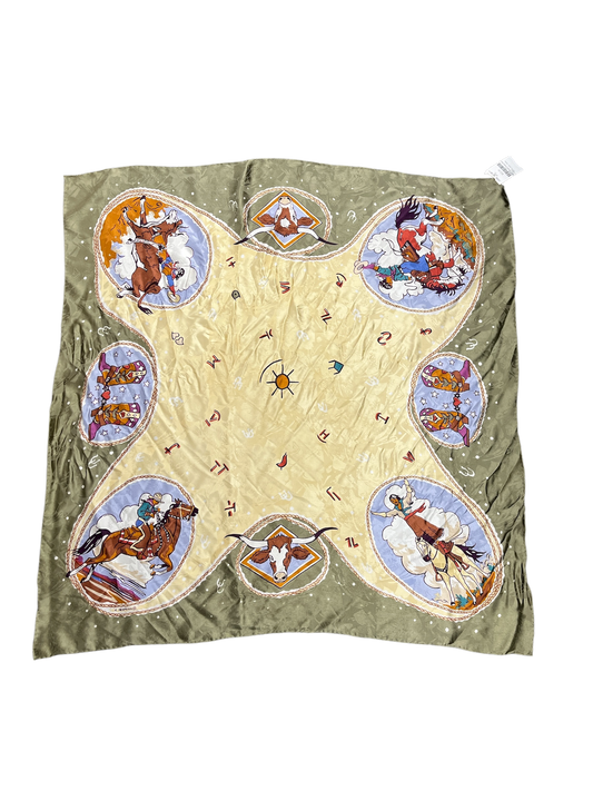 Wyoming Traders Unisex Scarf Olive 34x34