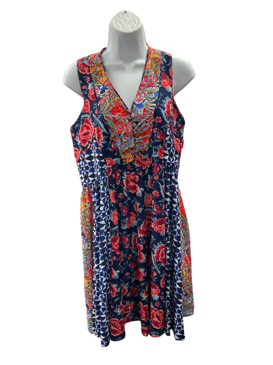 ISLE Melis Kajan Women's Dress Navy Multi S